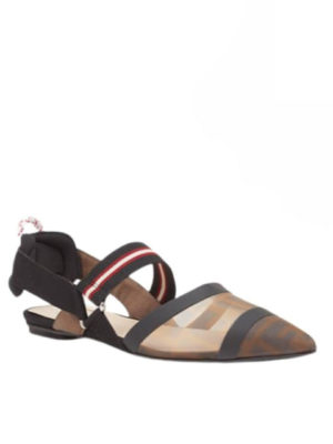 Fendi Colibri Mesh Trekking Slingback Flat