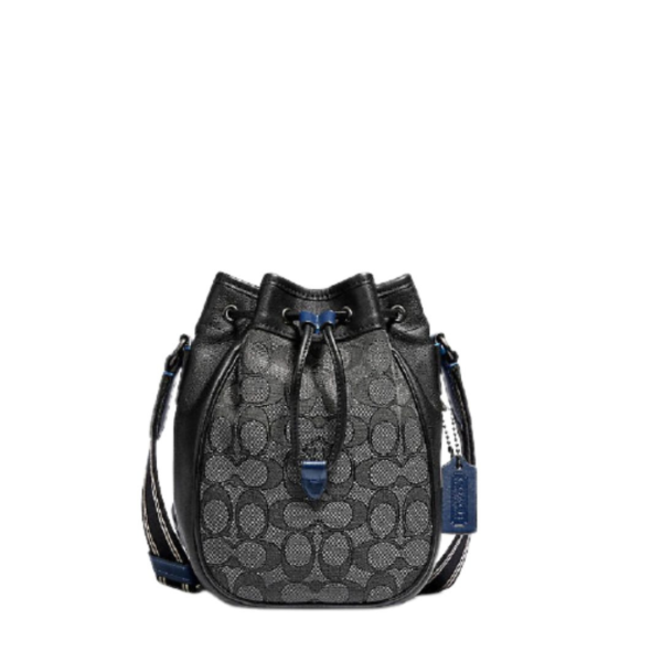 Coach Drawstring Marble Bag In Signature Jacquard