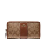 Coach Accordion Zip Wallet In Signature Canvas