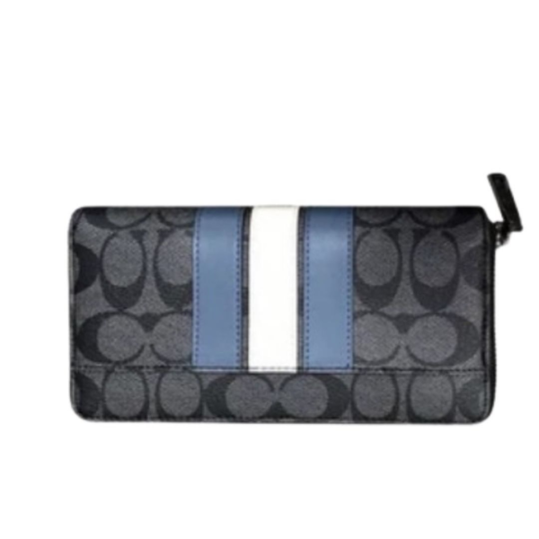 Coach Men Long Wallet With Varsity Stripe