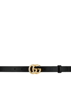 Gucci Leather Belt with GG Buckle
