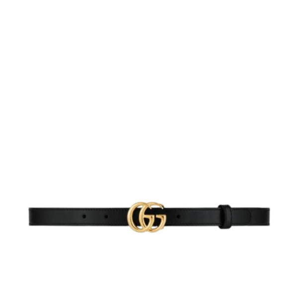 Gucci Leather Belt with GG Buckle