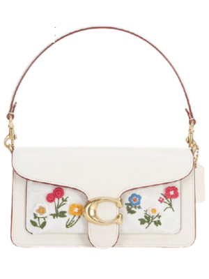 Coach Signature Floral Embroidery Tabby Shoulder Bag