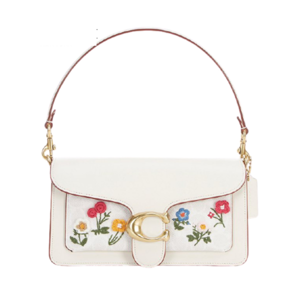 Coach Signature Floral Embroidery Tabby Shoulder Bag