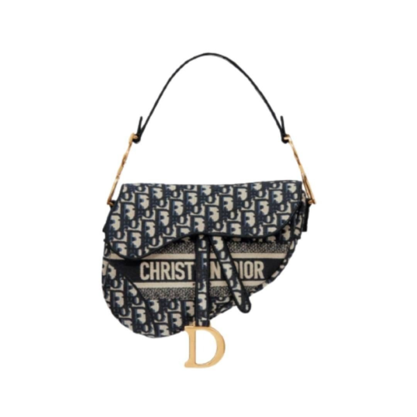 Christian Dior Saddle Bag Oblique Embroidery