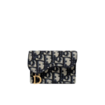 Christian Dior Saddle Flap Card Holder
