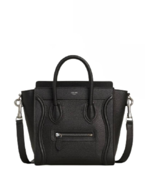 Celine Nano Luggage Bag in Drummed Calfskin
