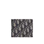 Christian Dior Compact Wallet Oblique Jacquard