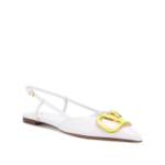 Valentino Vlogo Signature Calfskin Slingback Ballet Flat