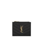 Yves Saint Laurent Monogram Zipped Card Case