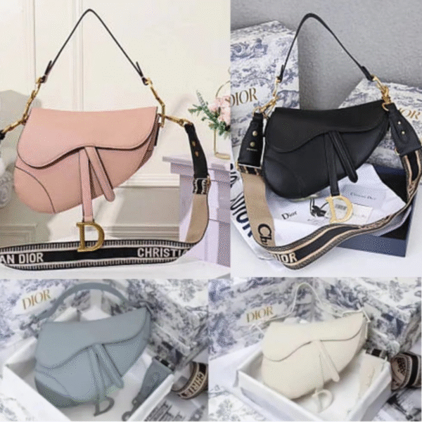 Christian Dior Leather Saddle Bag