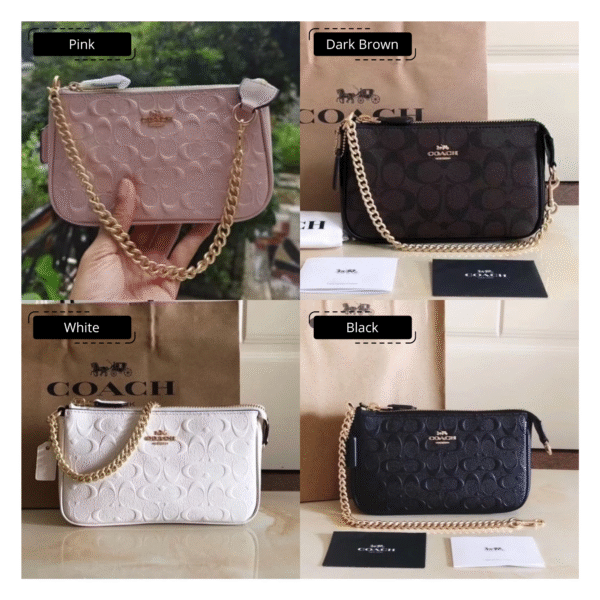 Coach Large Wristlet 19 in Signature Leather