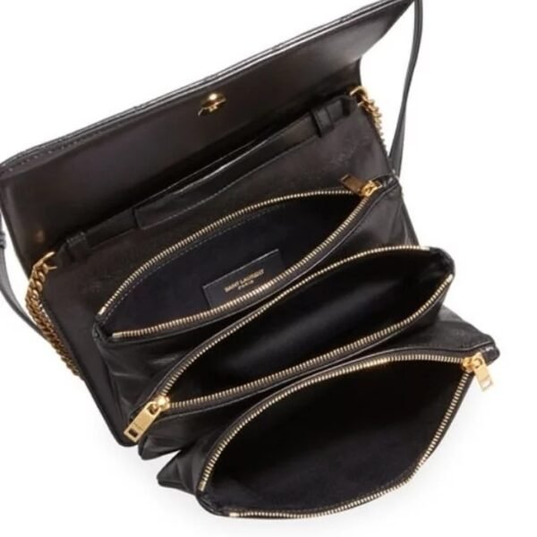 Yves Saint Laurent Angie Monogram Quilted Lamb Crossbody Bag