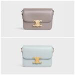 Celine Teen Triomphe Bag In Shiny Calfskin