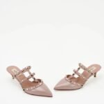 Valentino Rockstud Mules Heels 5cm