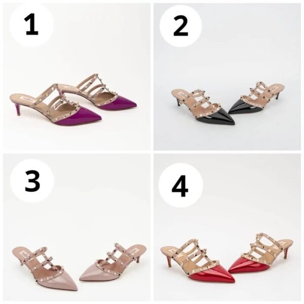 Valentino Rockstud Mules Heels 5cm