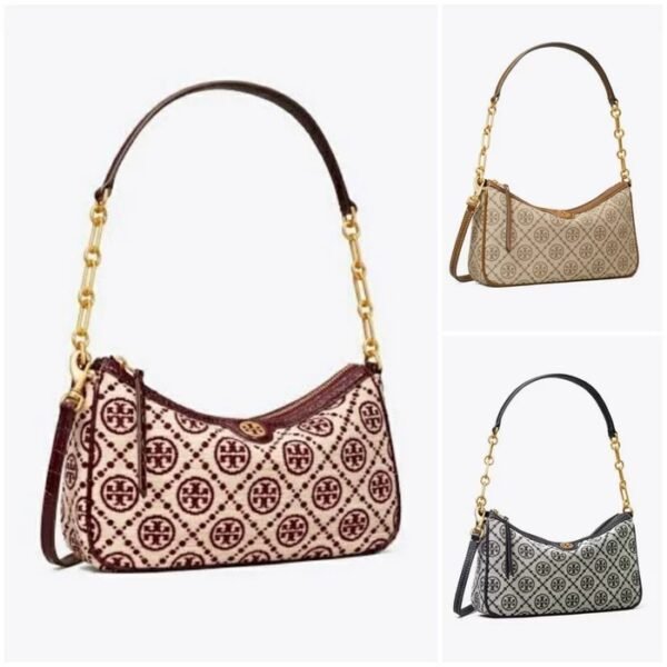 Tory Burch T Monogram Jacquard Studio Shoulder Bag