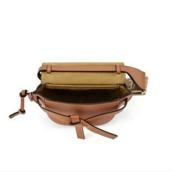 Loewe Gate Bag in Soft Calfskin and Jacquard