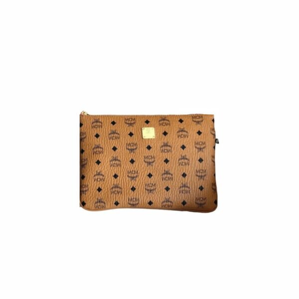 MCM Wrislet Zip Pouch in Visetos