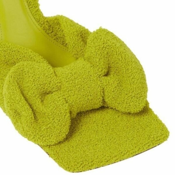 Bottega Veneta Stretch Bow Embellished Towelling Mules