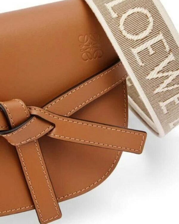 Loewe Gate Bag in Soft Calfskin and Jacquard