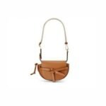 Loewe Gate Bag in Soft Calfskin and Jacquard
