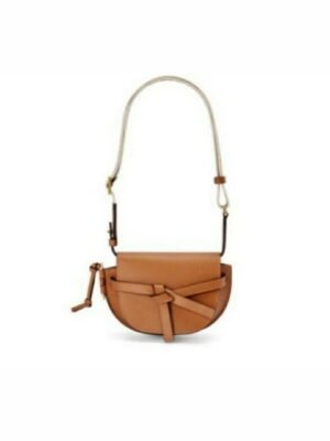 Loewe Gate Bag in Soft Calfskin and Jacquard