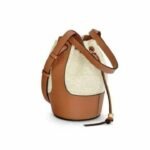 Loewe Baloon Bag In Anagram Jacquard and Calfskin
