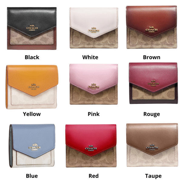 Coach Small Wallet in Colorblock