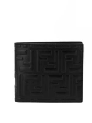 Fendi Black Signature FF Bifold Wallet