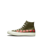 CDG Play Chuck 70 Top Multi Heart