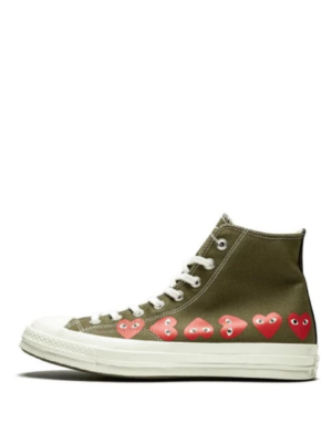 CDG Play Chuck 70 Top Multi Heart