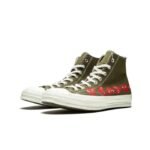 CDG Play Chuck 70 Top Multi Heart