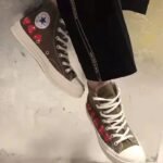 CDG Play Chuck 70 Top Multi Heart