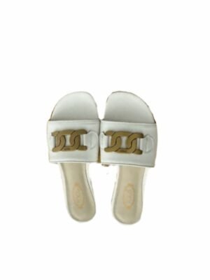 Tods Leather Flat Sandals