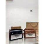 Burberry Mini Horseferry Title Bag Natural