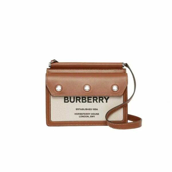 Burberry Mini Horseferry Title Bag Natural