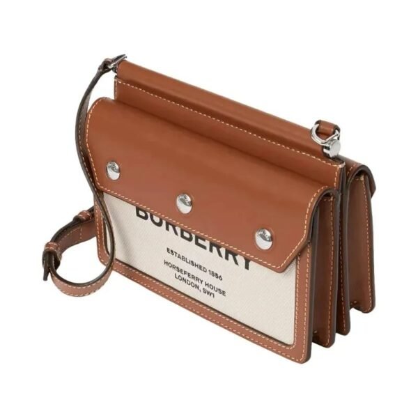 Burberry Mini Horseferry Title Bag Natural