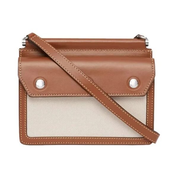 Burberry Mini Horseferry Title Bag Natural