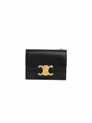 Celine Triomphe Leather Wallet