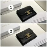 Celine Triomphe Leather Wallet