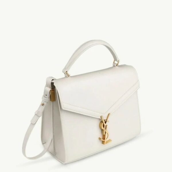 Yves Saint Laurent Small Cassandra Shoulder Bag In Crema