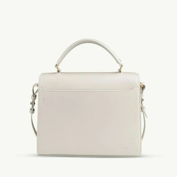 Yves Saint Laurent Small Cassandra Shoulder Bag In Crema