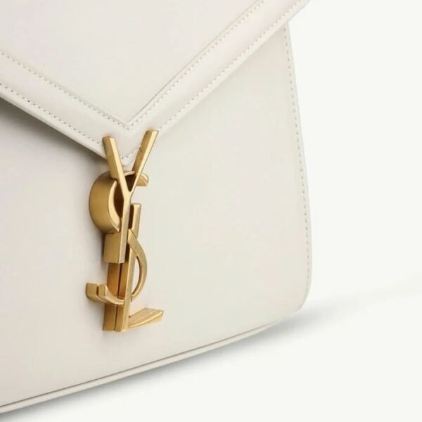Yves Saint Laurent Small Cassandra Shoulder Bag In Crema