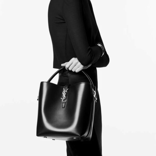 Yves Saint Laurent Le 37 In Shiny Leather