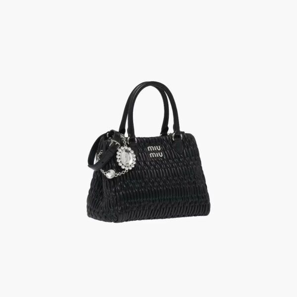 Miu Miu Crystal Nappa Leather and Crystal Handbag