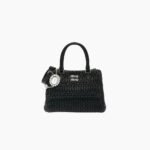 Miu Miu Crystal Nappa Leather and Crystal Handbag