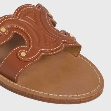 Celine Triomphe Mule In Calfskin