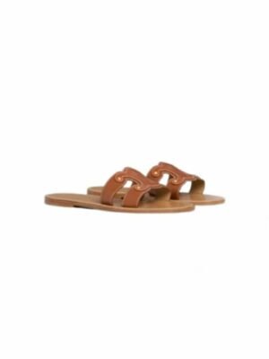 Celine Triomphe Mule In Calfskin