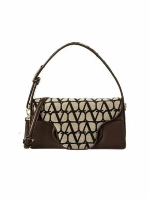 Valentino Toile Iconographe Le Grand Deuxieme Leather Shoulder Bag